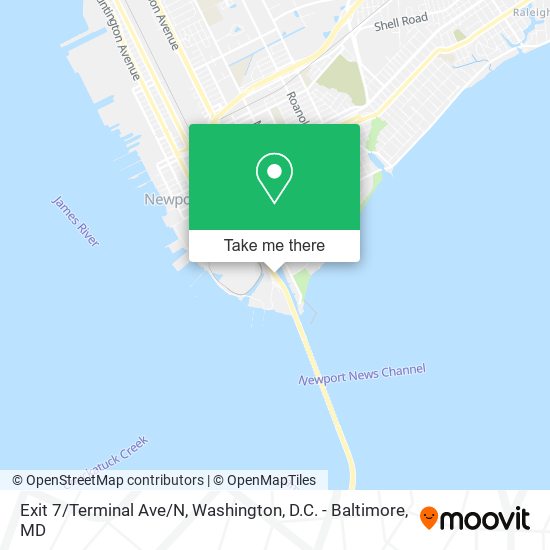 Exit 7/Terminal Ave/N map