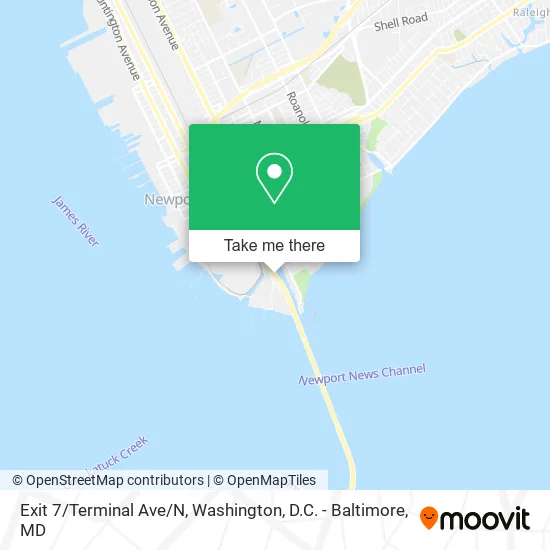 Exit 7/Terminal Ave/N map
