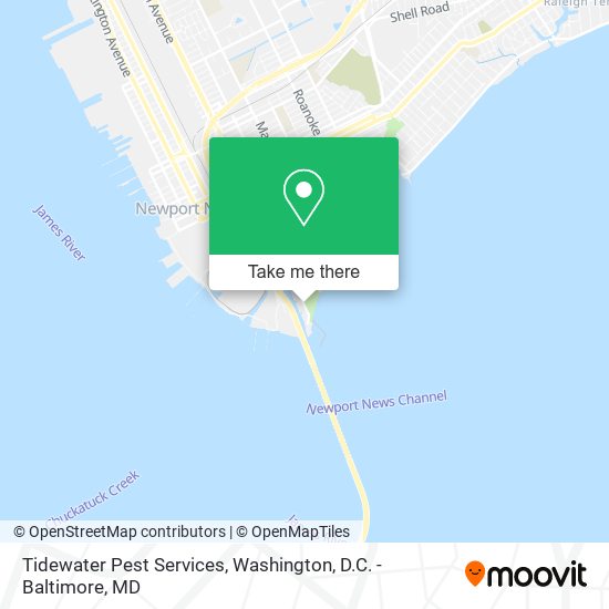 Tidewater Pest Services map