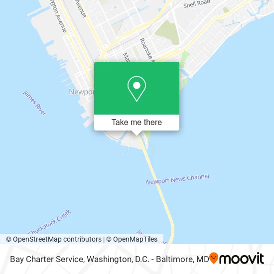 Bay Charter Service map