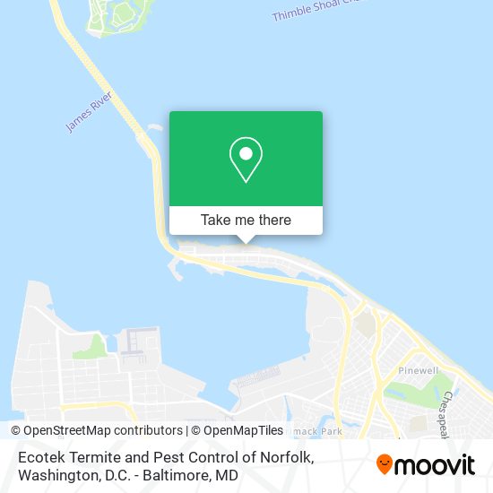 Ecotek Termite and Pest Control of Norfolk map