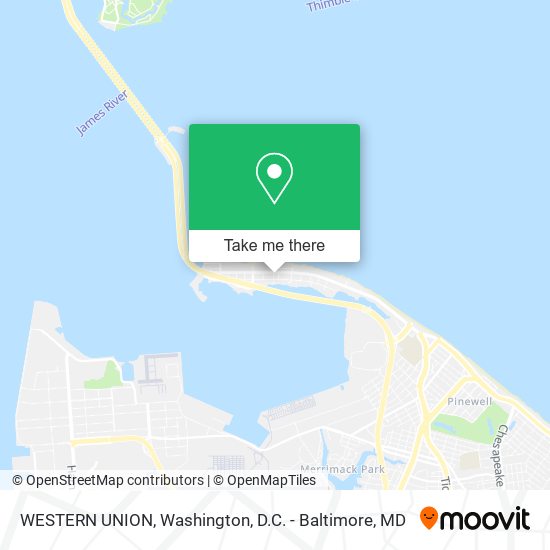 WESTERN UNION map