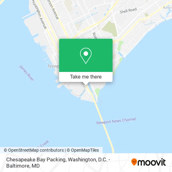 Chesapeake Bay Packing map