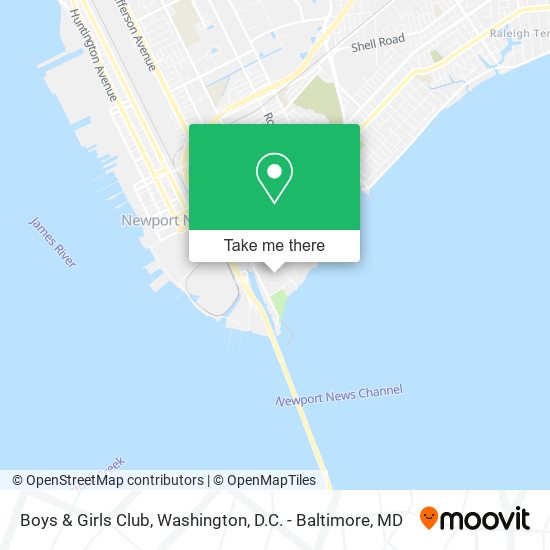 Boys & Girls Club map