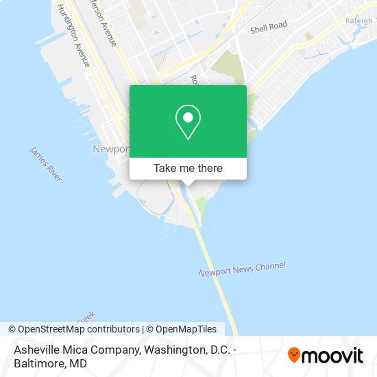 Asheville Mica Company map