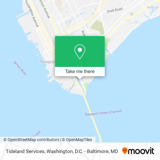 Tideland Services map