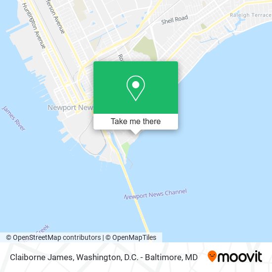 Claiborne James map