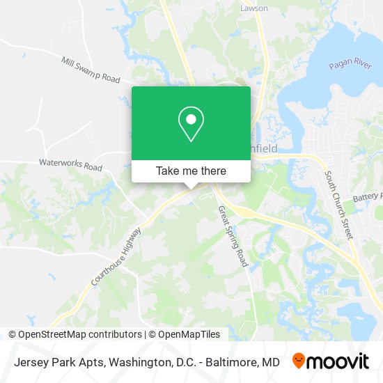 Mapa de Jersey Park Apts