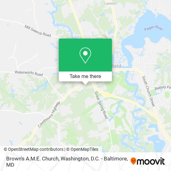 Mapa de Brown's A.M.E. Church