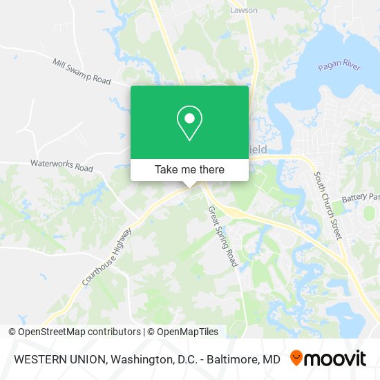 WESTERN UNION map