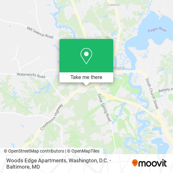 Mapa de Woods Edge Apartments