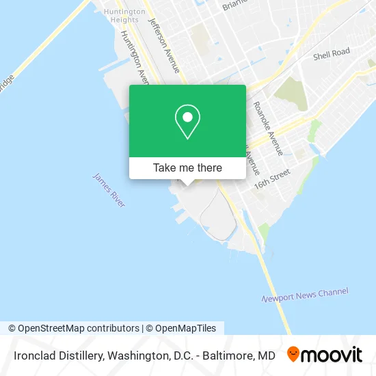 Ironclad Distillery map