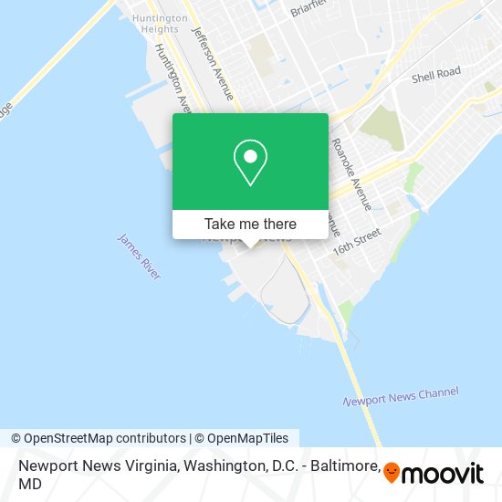 Newport News Virginia map