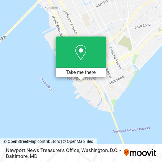 Newport News Treasurer's Office map