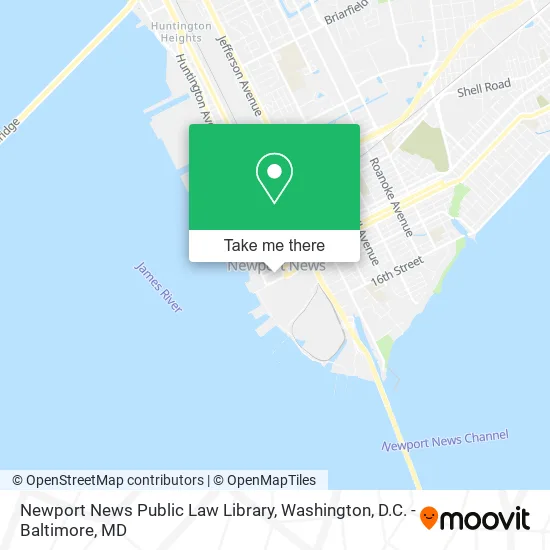 Newport News Public Law Library map