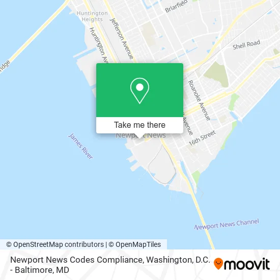 Newport News Codes Compliance map