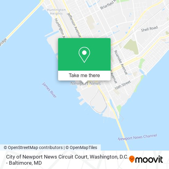 Mapa de City of Newport News Circuit Court