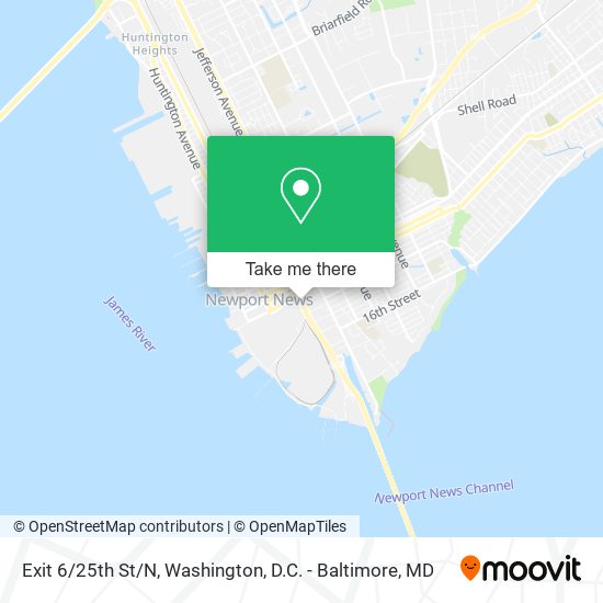 Mapa de Exit 6/25th St/N