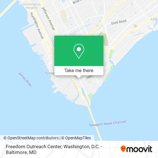 Freedom Outreach Center map