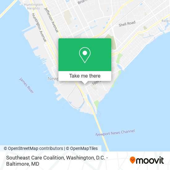 Southeast Care Coalition map