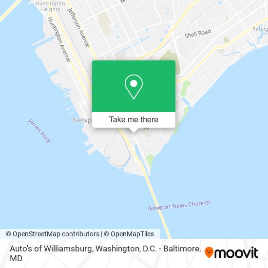 Auto's of Williamsburg map