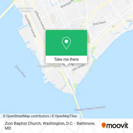 Zion Baptist Church map