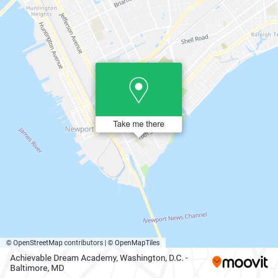 Mapa de Achievable Dream Academy