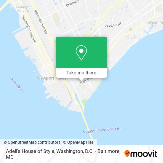 Adell's House of Style map