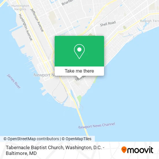 Tabernacle Baptist Church map