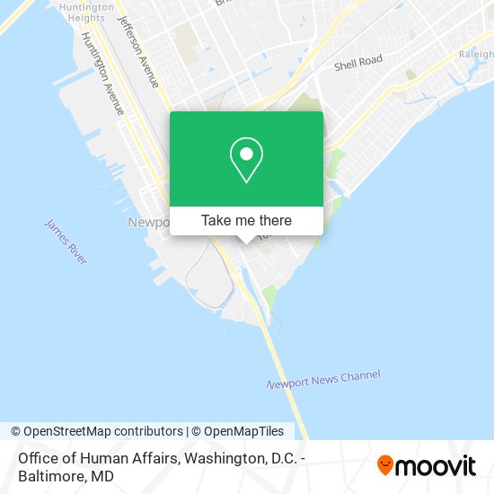 Office of Human Affairs map