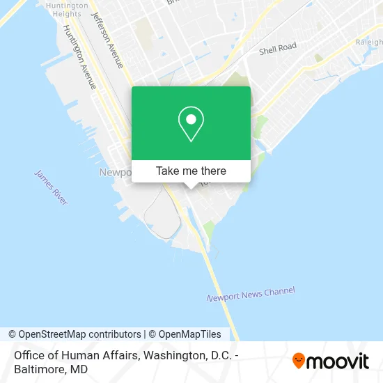 Office of Human Affairs map