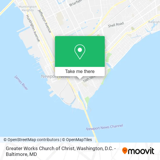 Greater Works Church of Christ map