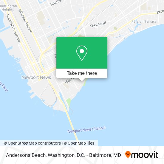 Mapa de Andersons Beach