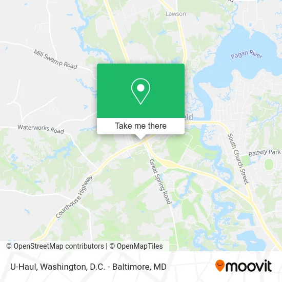 U-Haul map