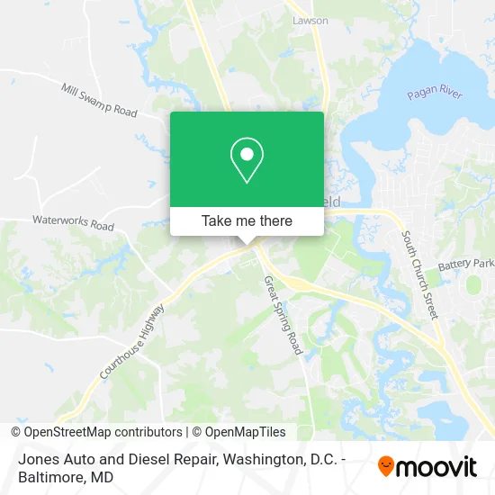 Jones Auto and Diesel Repair map