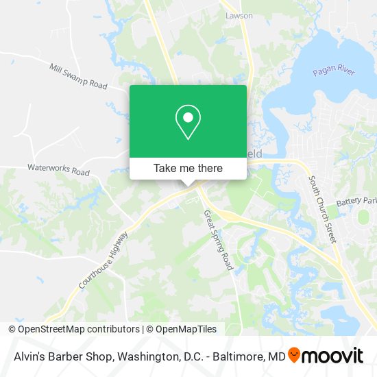 Mapa de Alvin's Barber Shop