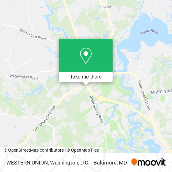 Mapa de WESTERN UNION