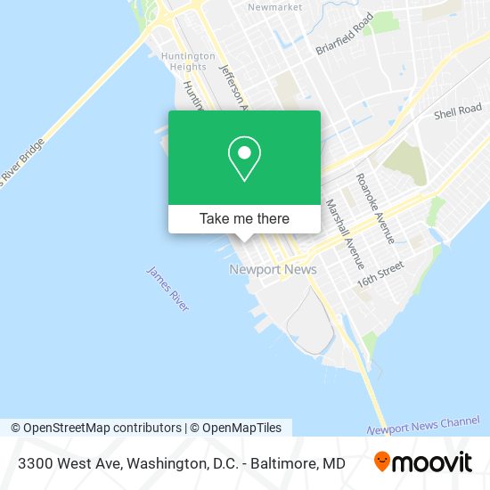 Mapa de 3300 West Ave