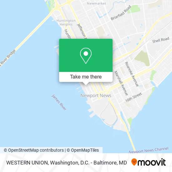 WESTERN UNION map