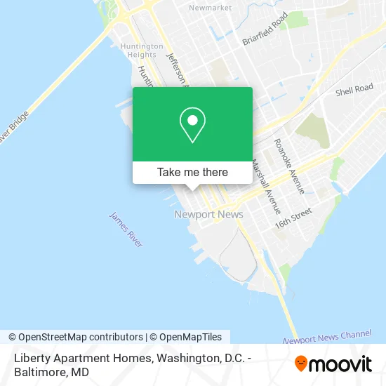 Liberty Apartment Homes map