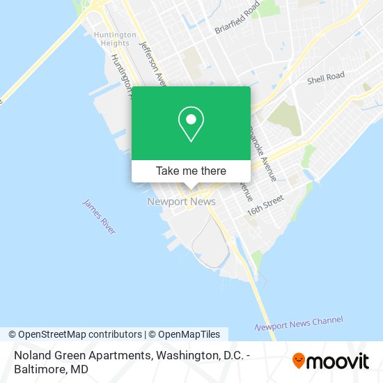 Noland Green Apartments map