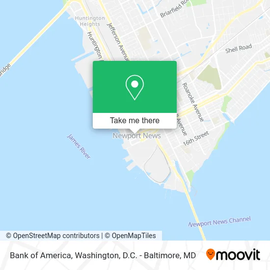 Bank of America map