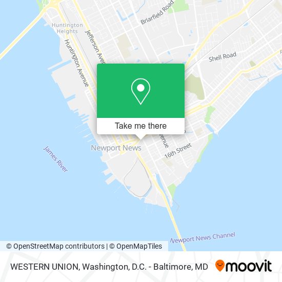 WESTERN UNION map