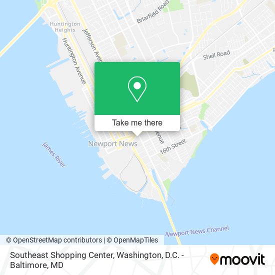 Mapa de Southeast Shopping Center