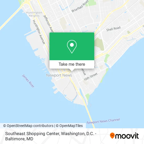 Southeast Shopping Center map