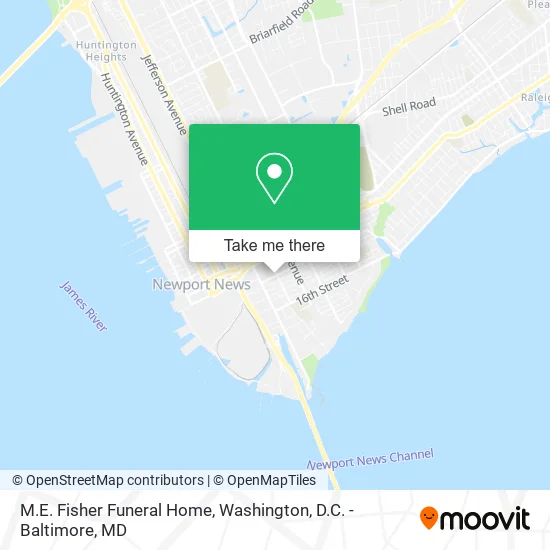 M.E. Fisher Funeral Home map