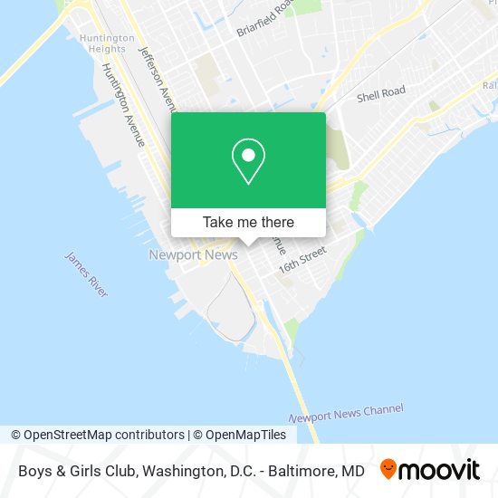 Mapa de Boys & Girls Club