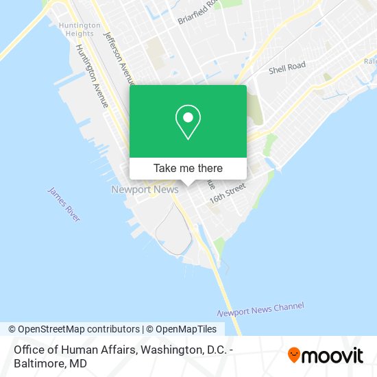 Office of Human Affairs map