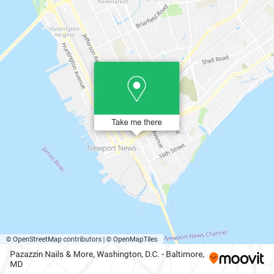 Pazazzin Nails & More map