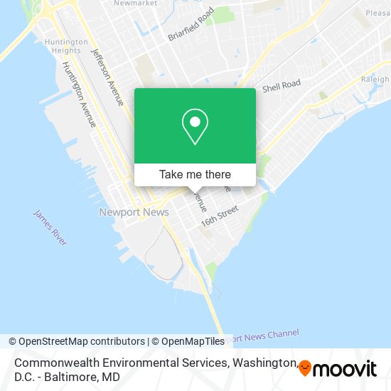 Mapa de Commonwealth Environmental Services